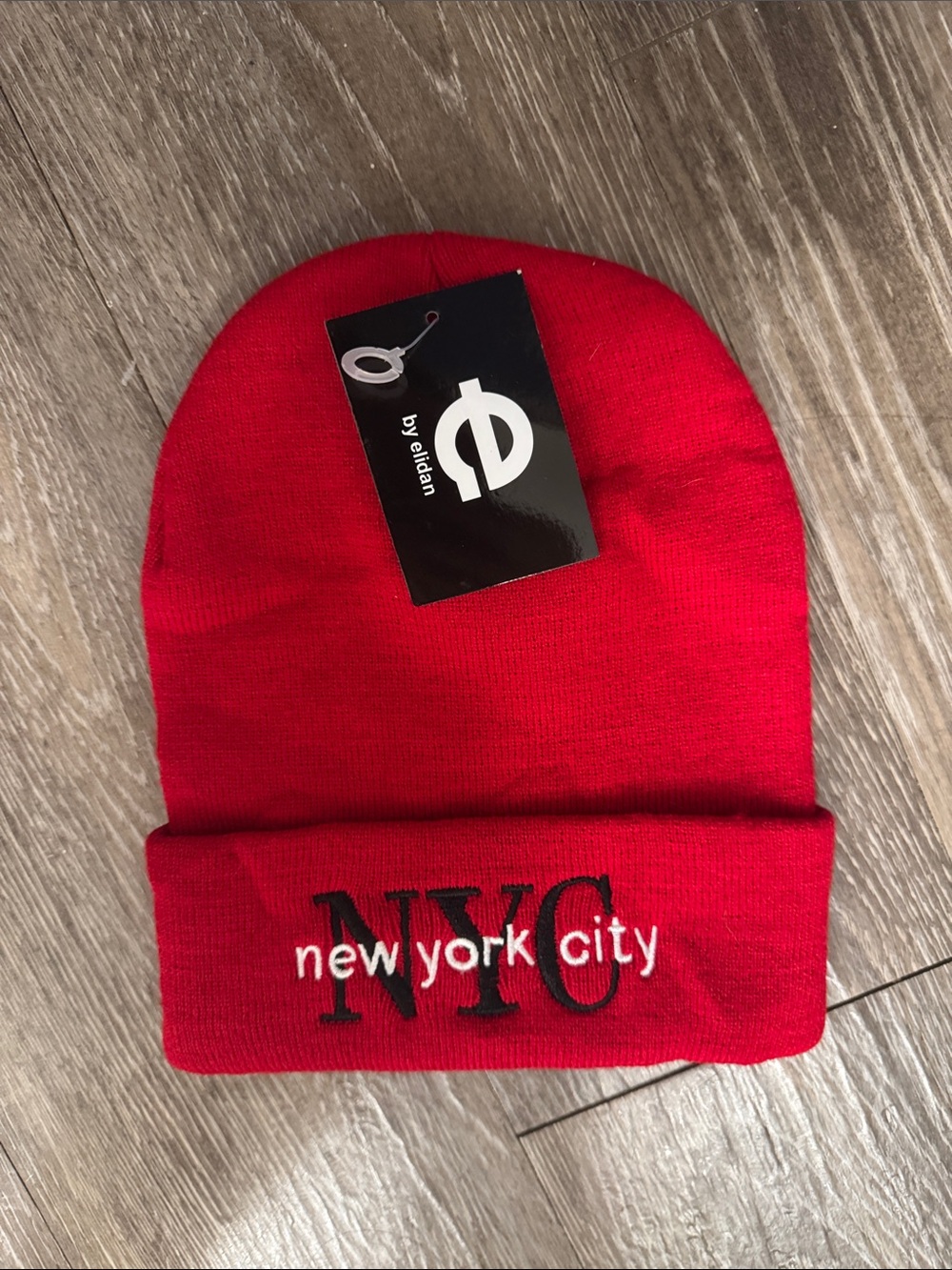 Red New York City Knit Beanie - by